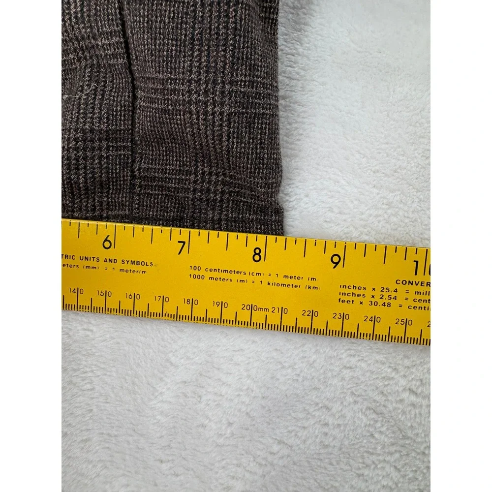 Banana Republic Chinos Mens 35x30 Aiden Fit Brown Glen Plaid Slim Straight Pants